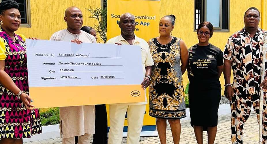 MTN Ghana donates to 2025 La Homowo Festival