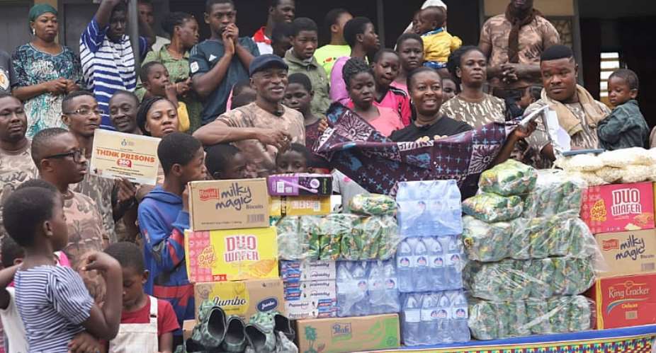 Prison Officers swap duties for brooms in compassionate outreach to Kumasi Children’s Home
