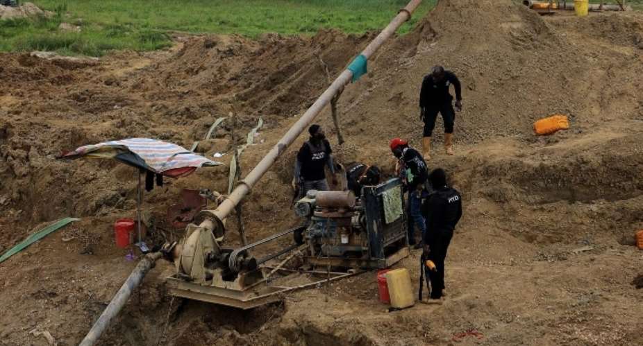 Anti-galamsey task force seizes excavator in Manso-Adubia operation