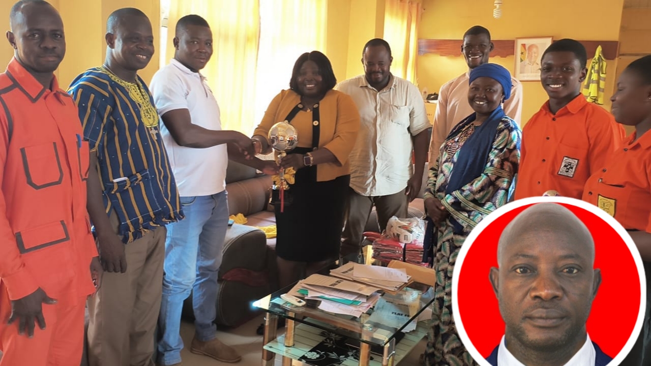 Nadowli-Kaleo DCE Supports Kaleo St. Basilide Vocational and Technical School with Sports Kits