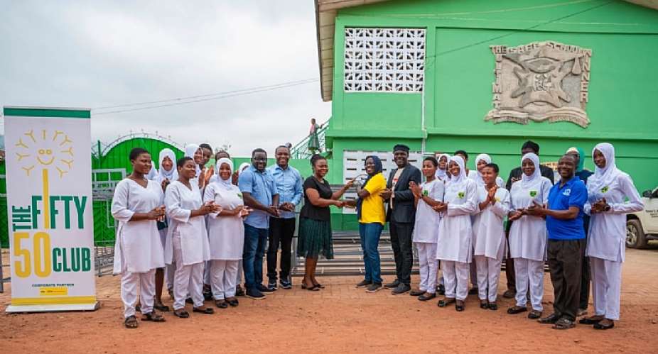 Fifty 50 Club donates 30 Metal Bunk Beds to Fomena T.I. Ahmadiyya SHS after fire outbreak