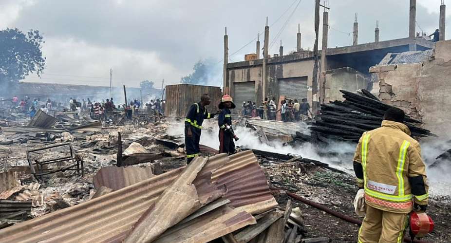 Suspect arrested over Accra timber market fire — GNFS