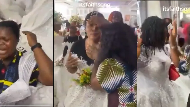 Single Women Wear Wedding Gowns To Church For Marriage Prayers