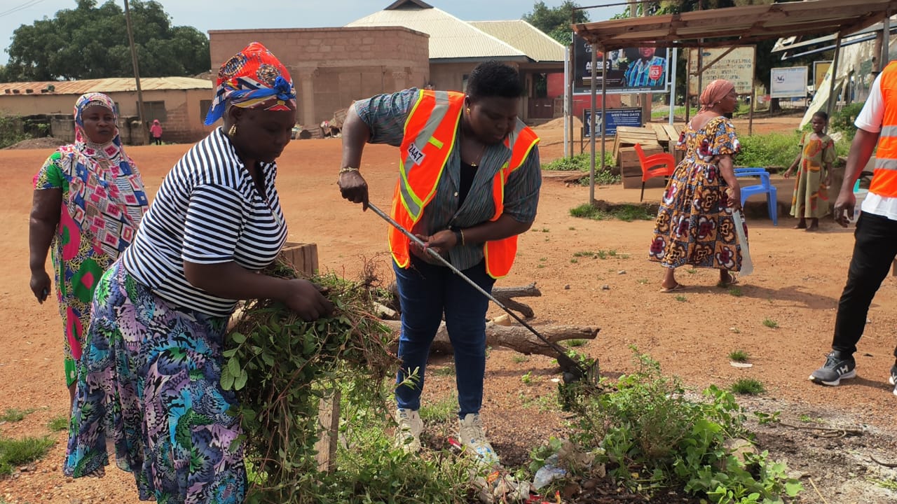 Nadowli-Kaleo DCE Joins National Service Personnel in Kaleo Clean-Up Exercise