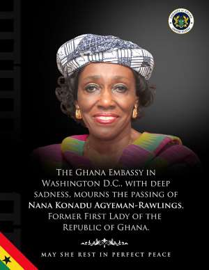 Ambassador Victor Smith pays tribute to Nana Konadu Agyeman-Rawlings