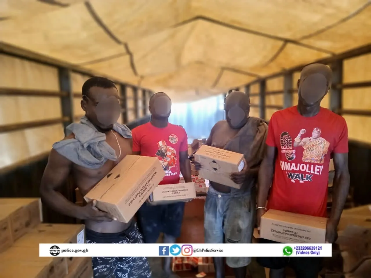 Police intercept 598 cartons of cartridges at nsakye; twelve suspects arrested