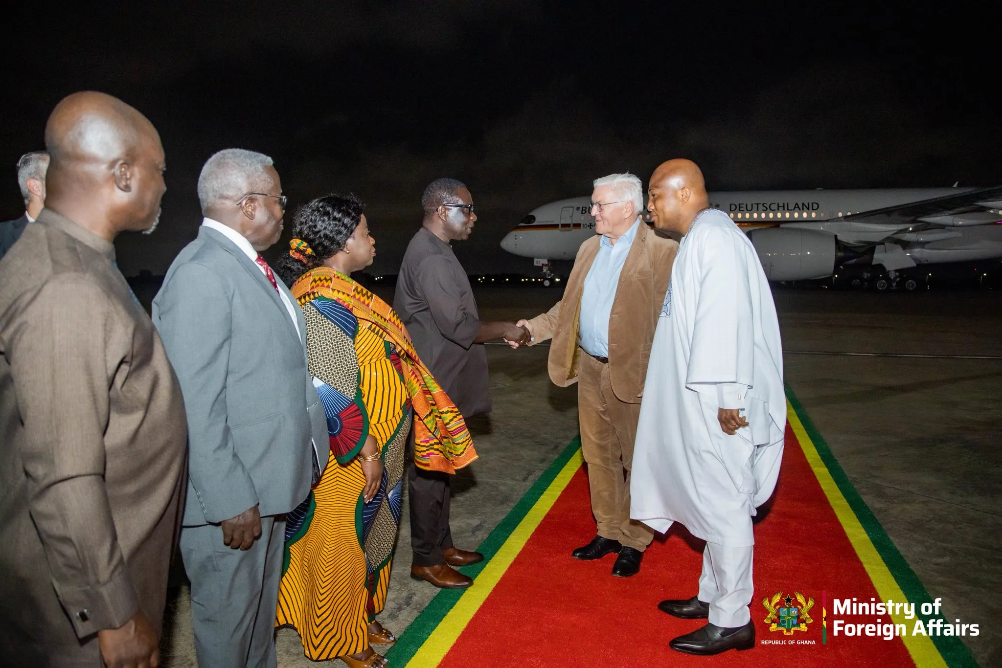 Germany’s President Steinmeier arrives in Ghana for state visit