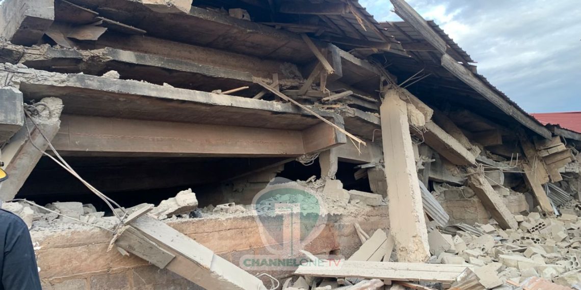 Several trapped as building collapses at Accra Newtown