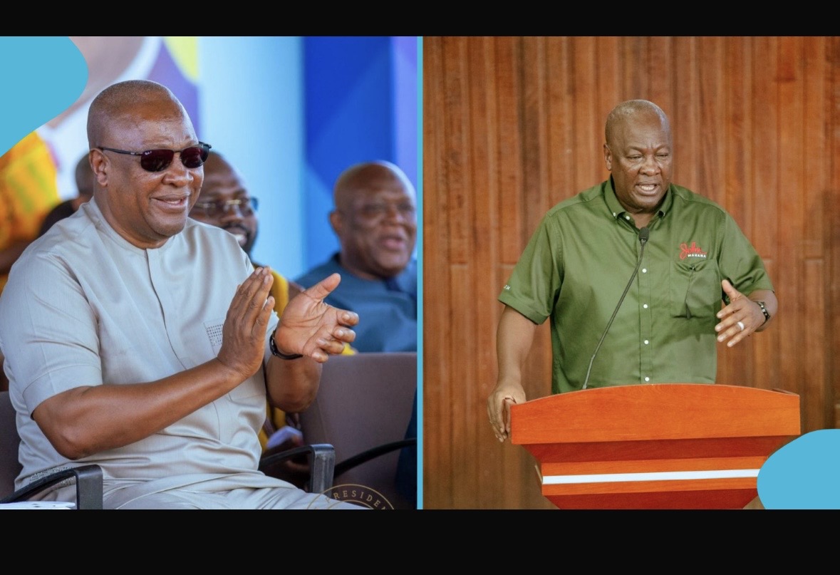 President Mahama Stops by the Roadside To Buy Boiled Corn: “We Want To See Him Eating”