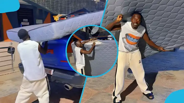 Lil Win Carries Mattress Back to Seller After Cutting It Open