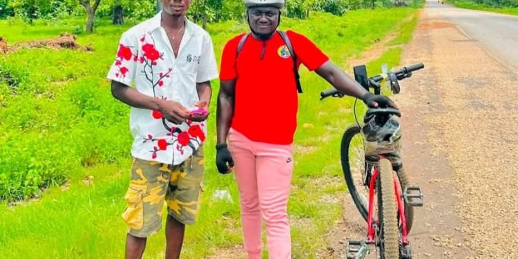 29-year-old teacher cycles from Jirapa to Accra to campaign against drug abuse