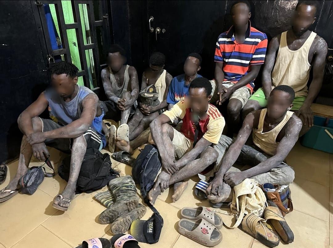 Eight suspects arrested for illegal mining in Amomaso Forest near Berekum — Police