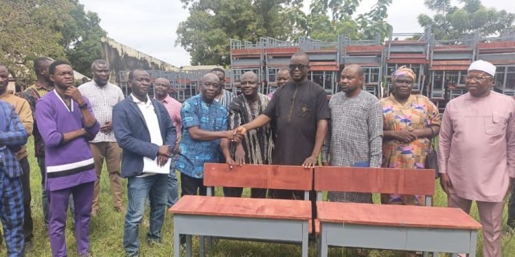 Sissala East Assembly presents 1,000 desks to 43 schools
