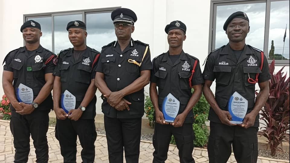 UWR: 4 Police officers honoured for busting notorious robbery syndicate in Wa