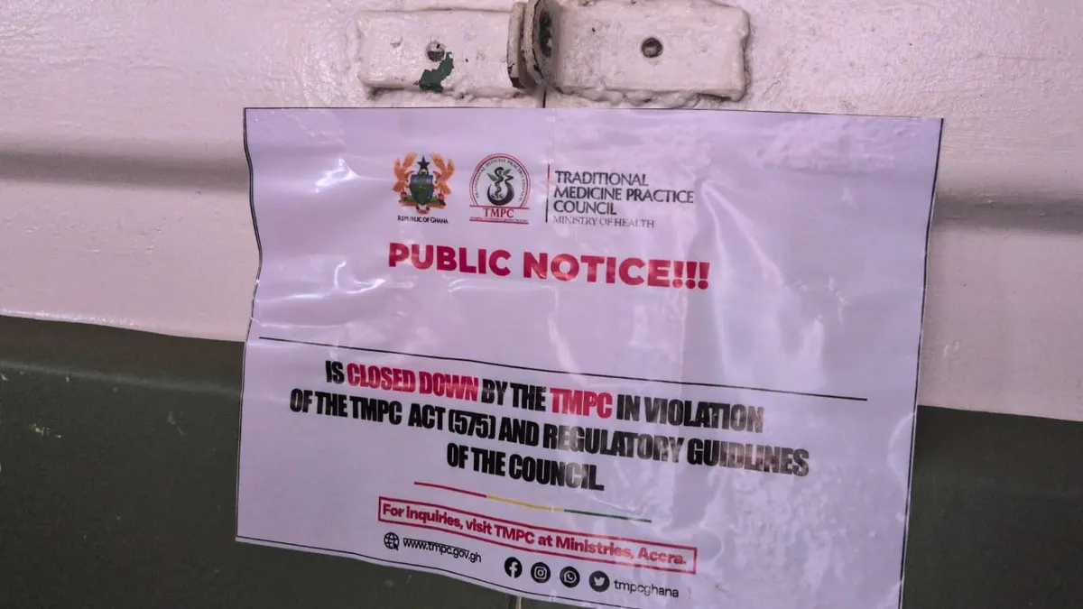 TMPC shuts down Dr. Caesar Herbal Centre due to licence breach