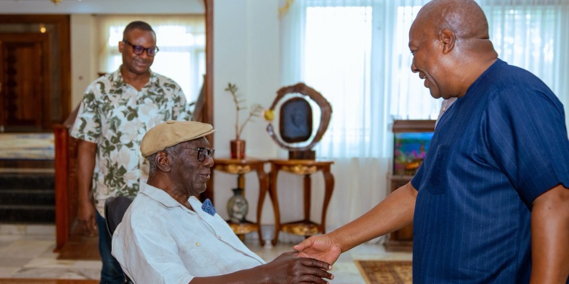 Mahama visits Kufuor to discuss national and international issues